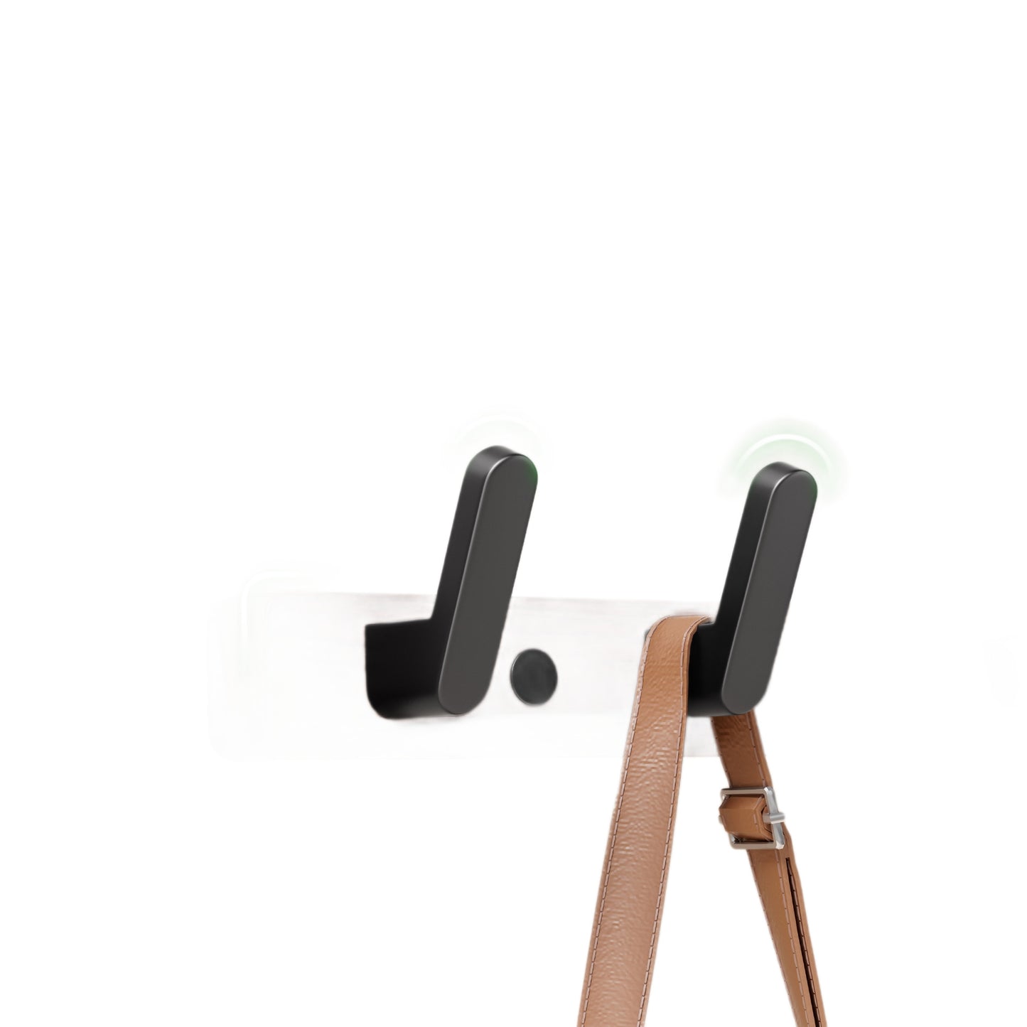 Walnut Wood Adhesive Wall Hooks