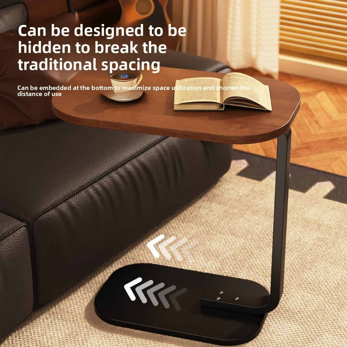 Side Table with Metal Frame